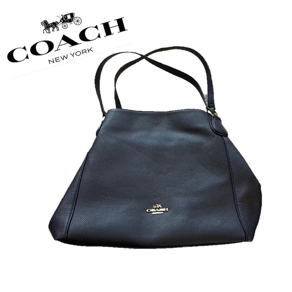 Coach Handbags - Authentic Dark Blue Coach Purse